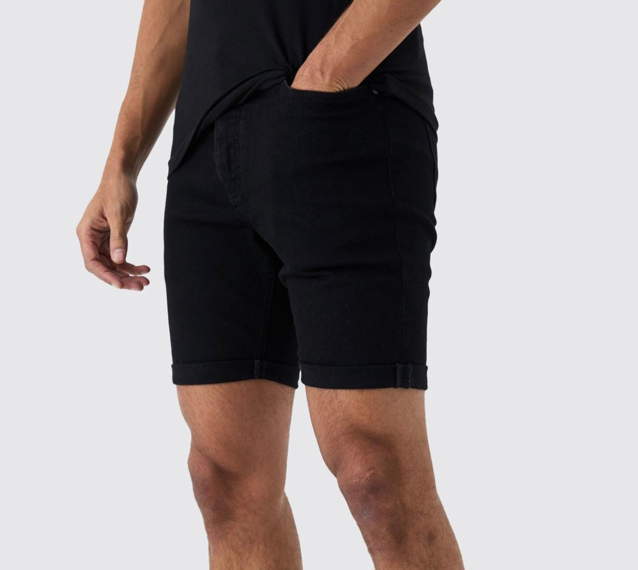 MAN skinny Stretch Denim Shorts