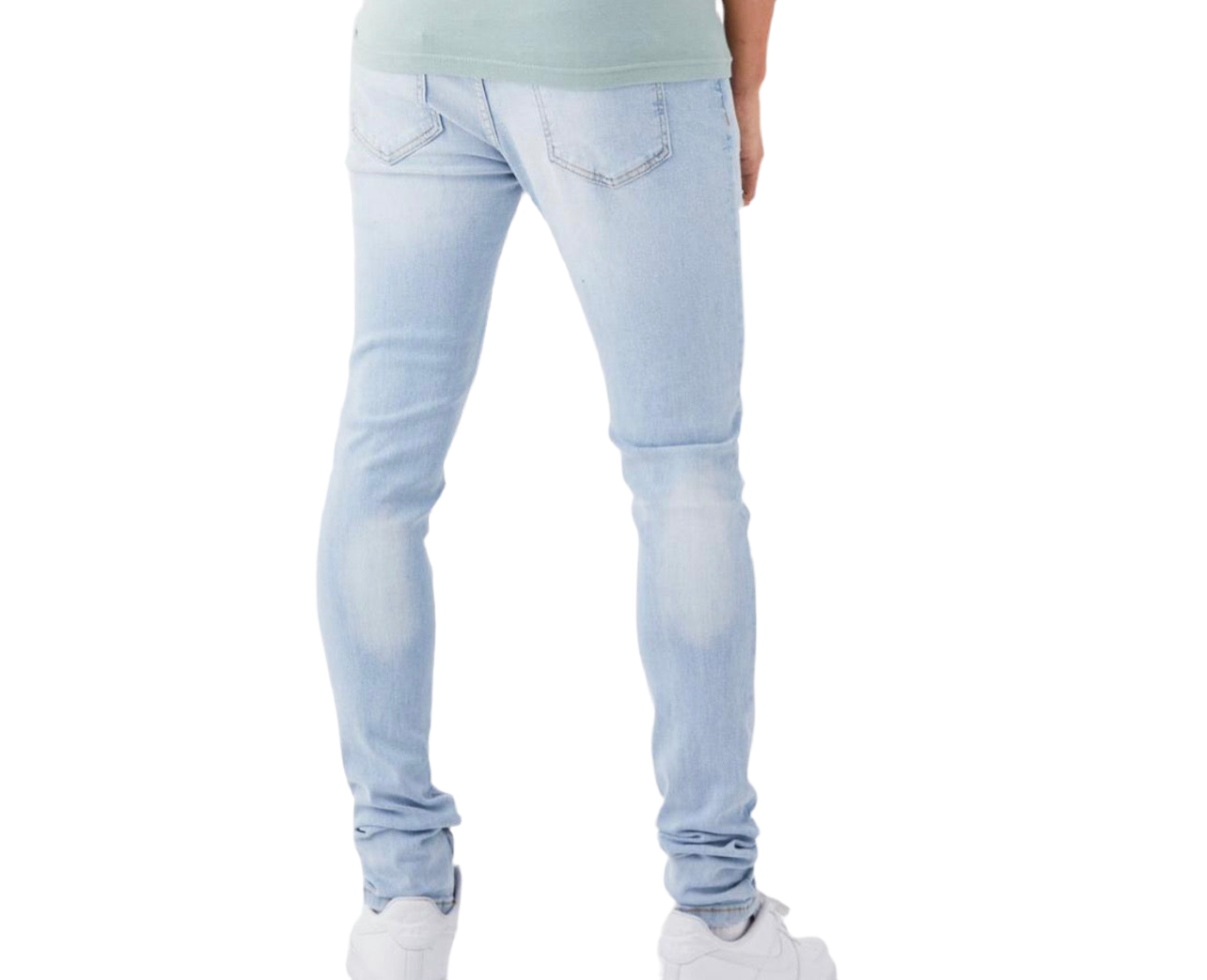MAN - SKINNY Stretch Stacked All Over Slash Jeans