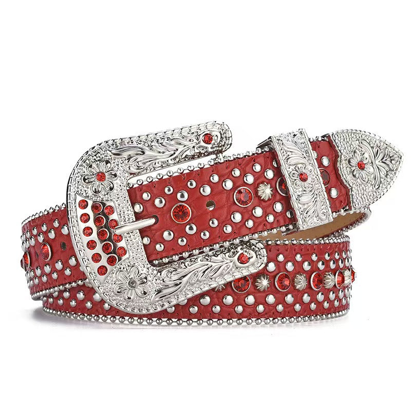 Western Cowboy Rhinestone Belt