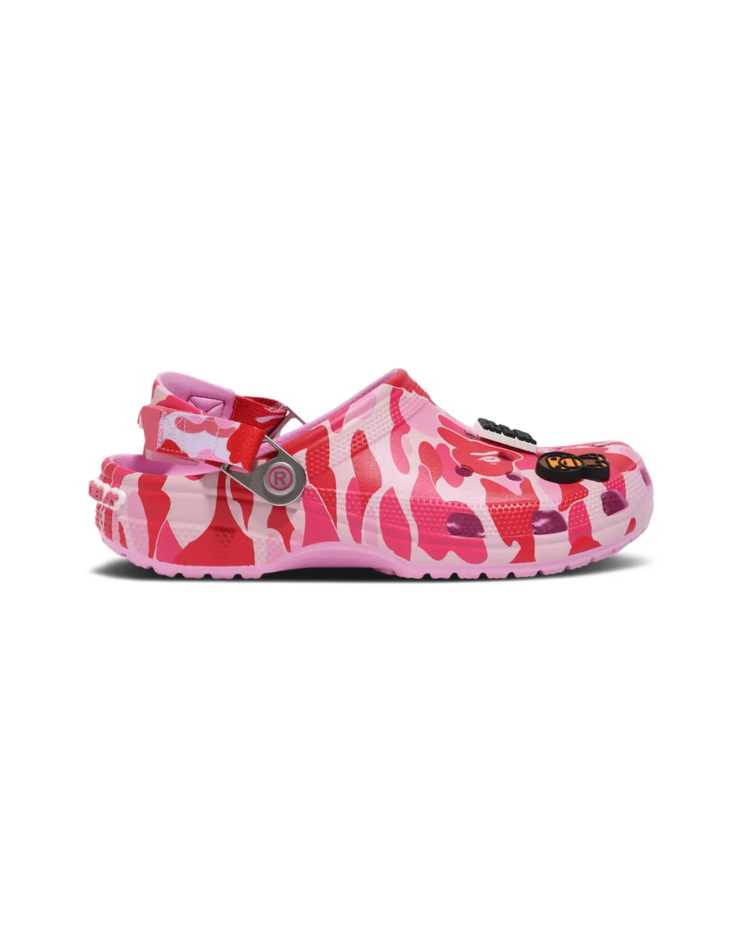 BAPE X CROCS CAMO CLASSIC CLOG - PINK
