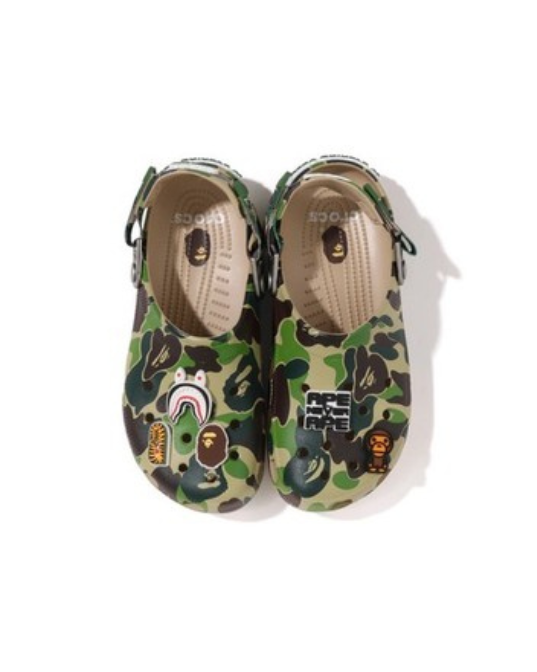 BAPE X CROCS CAMO CLASSIC CLOG - GREEN