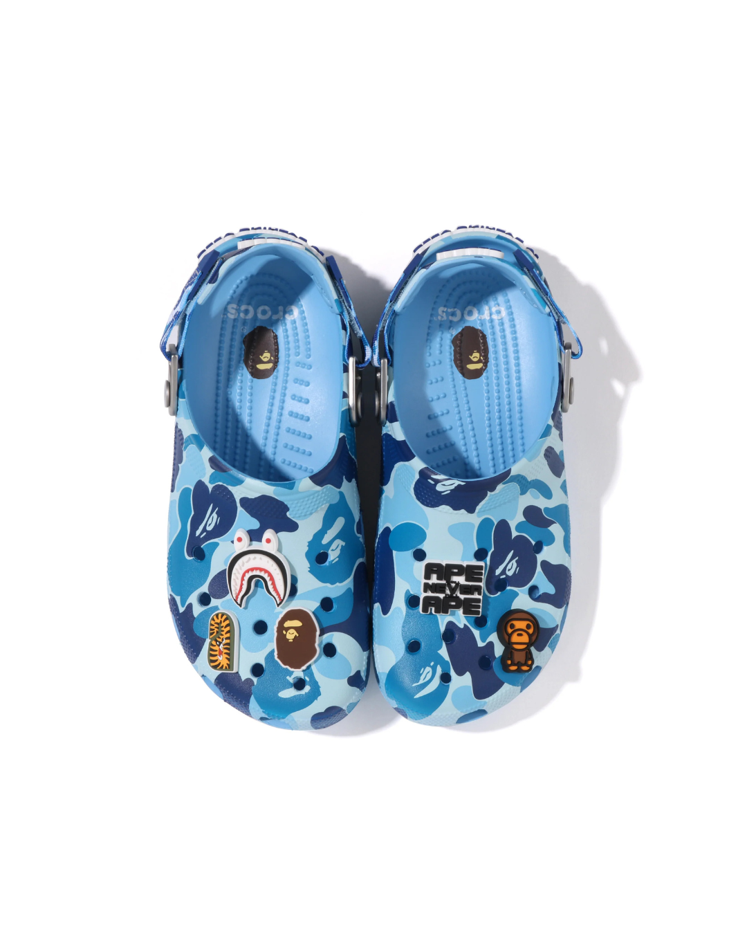 BAPE X CROCS CAMO CLASSIC CLOG - BLUE
