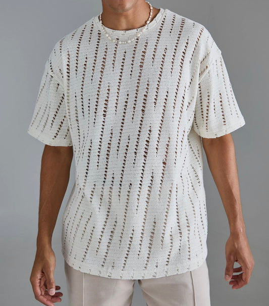 MAN - Oversized Extreme Distressed T-Shirt