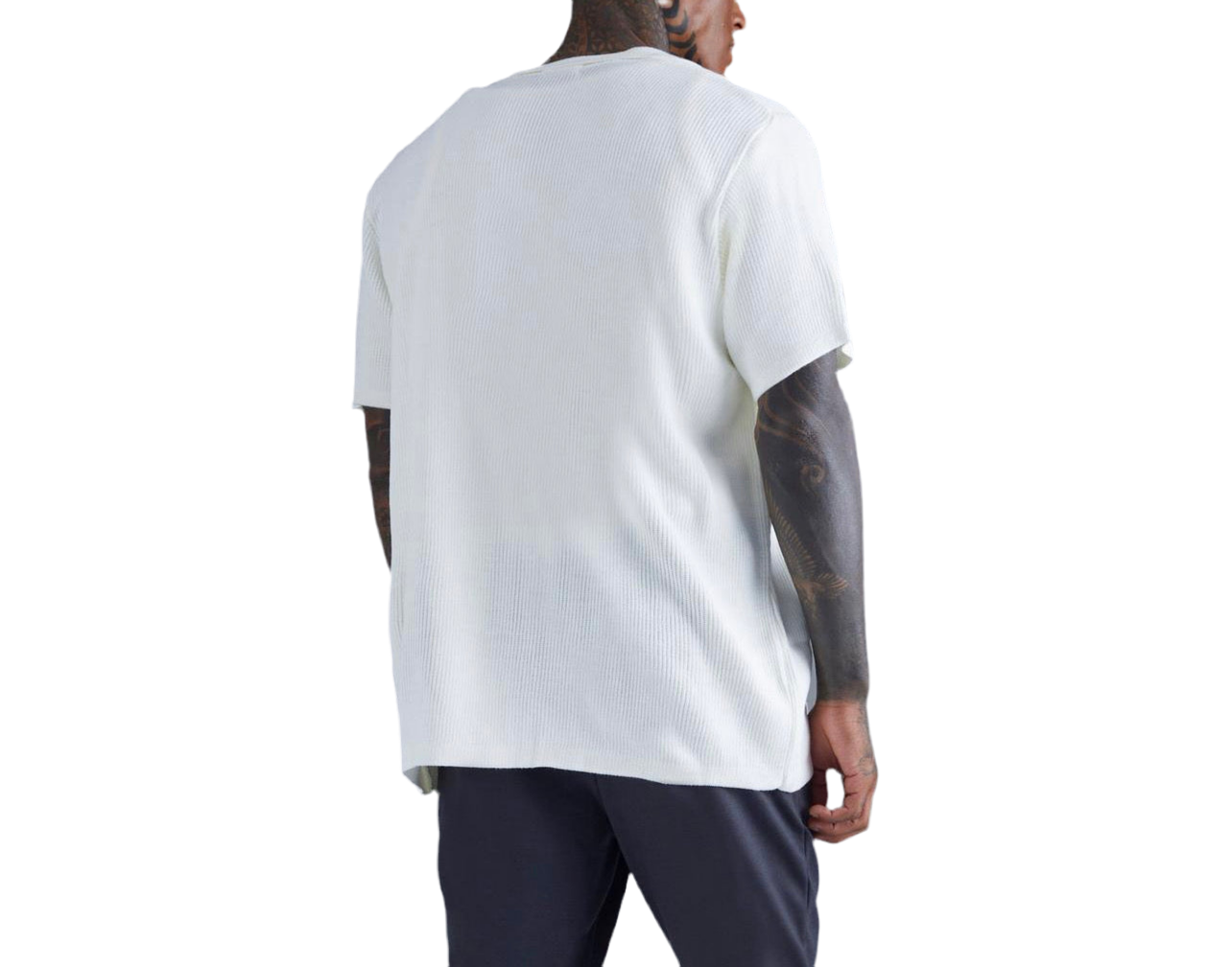 MAN - Short Sleeve Knitted Pleated Reverse Shirt