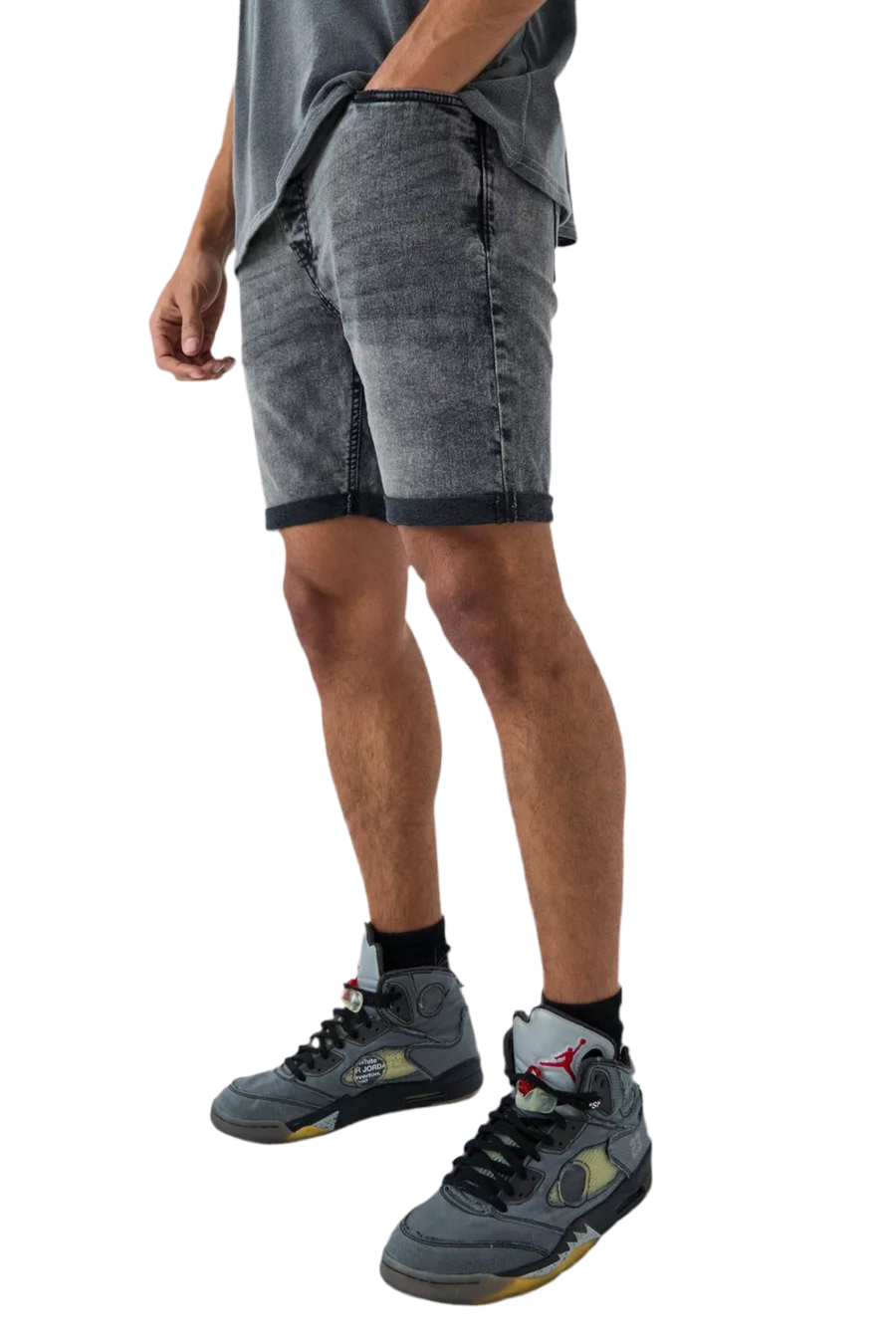 MAN - Skinny Stretch Denim Jean Shorts