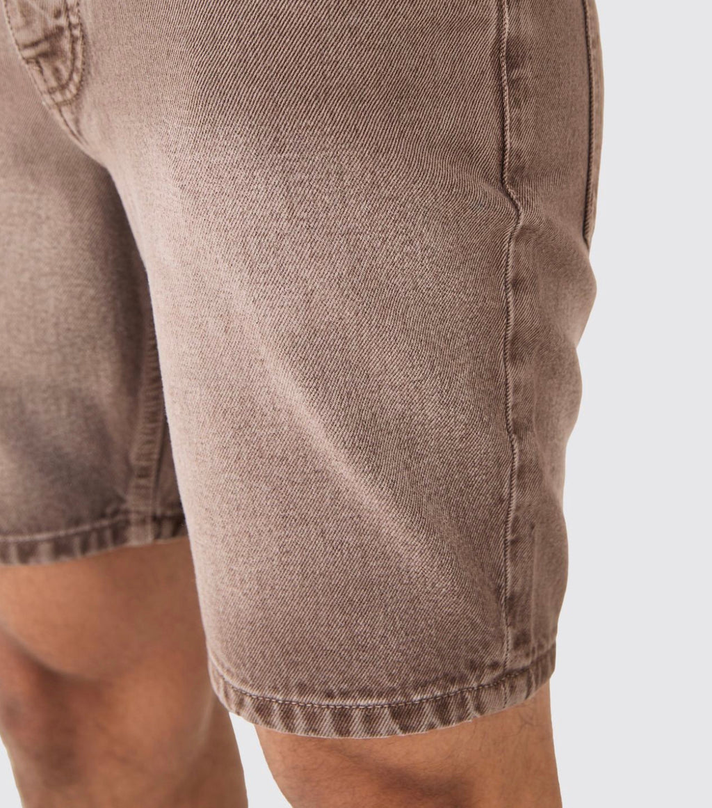 MAN slim Rigid  Short Denim - Stone