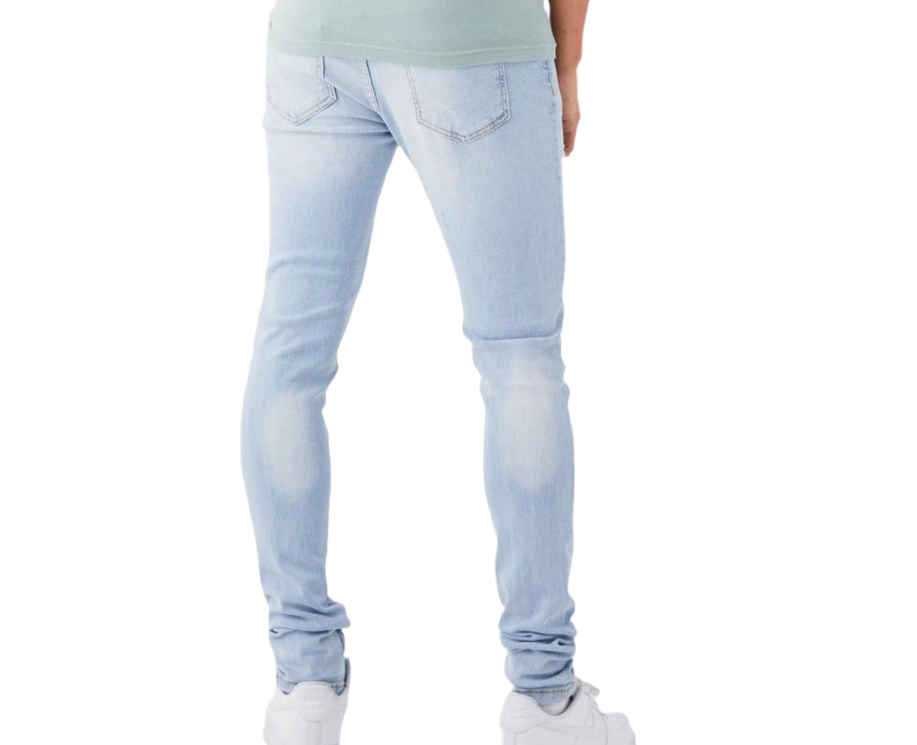 MAN - SKINNY  Stretch Stacked All Over Slash Jeans