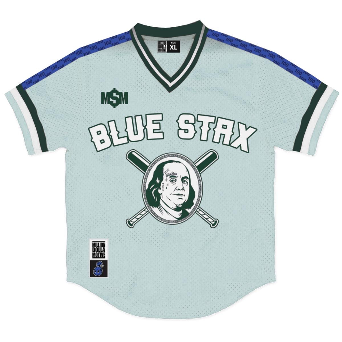 Million Dolla Motive - Blue Stax Benjamin Jersey