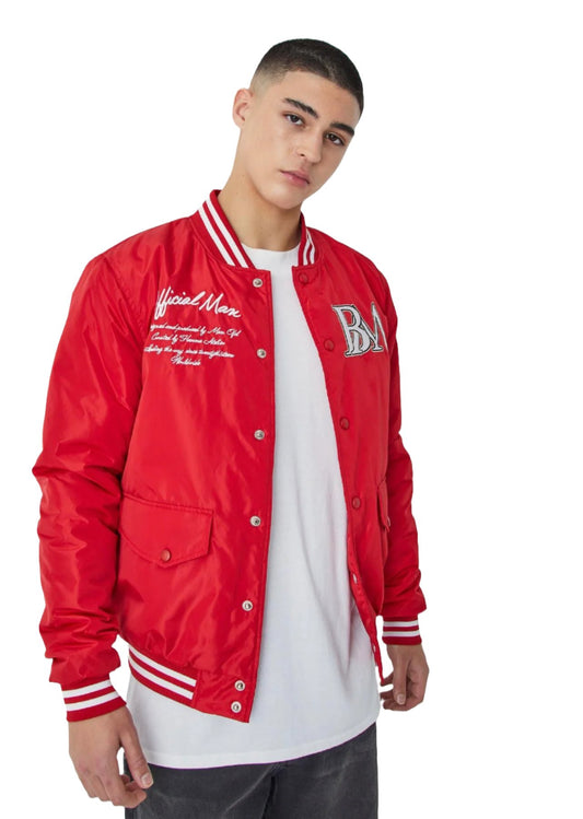 MAN - Nylon Varsity Jacket With Badges