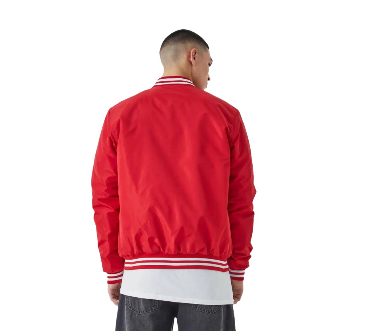 MAN - Nylon Varsity Jacket With Badges