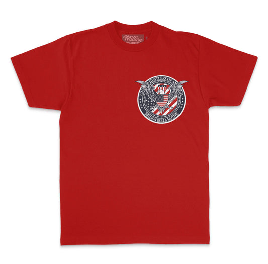 United Hustlers of America- Red T-shirt