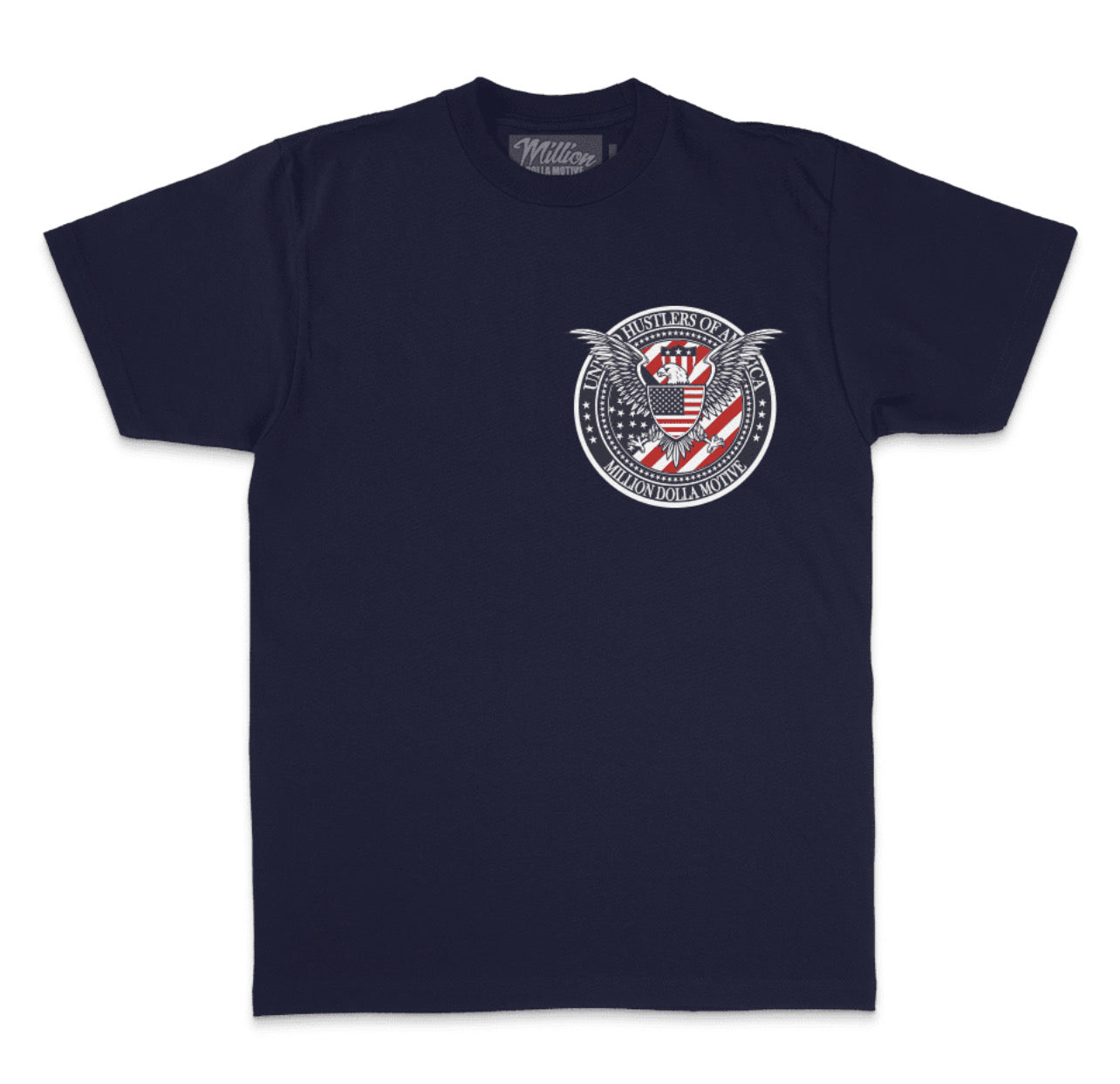 United Hustlers of America- Navy Blue T-shirt