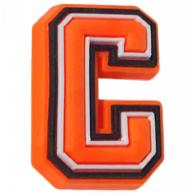 Orange Letter & Number - Jibbitz