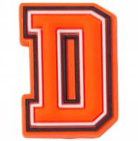 Orange Letter & Number - Jibbitz