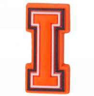 Orange Letter & Number - Jibbitz