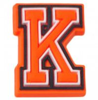 Orange Letter & Number - Jibbitz