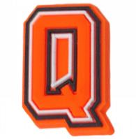 Orange Letter & Number - Jibbitz