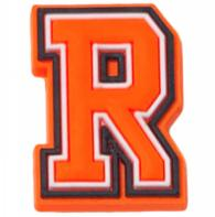 Orange Letter & Number - Jibbitz