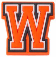 Orange Letter & Number - Jibbitz