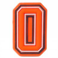 Orange Letter & Number - Jibbitz