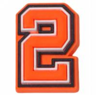 Orange Letter & Number - Jibbitz