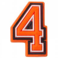 Orange Letter & Number - Jibbitz