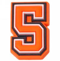 Orange Letter & Number - Jibbitz