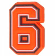 Orange Letter & Number - Jibbitz