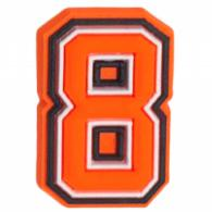 Orange Letter & Number - Jibbitz