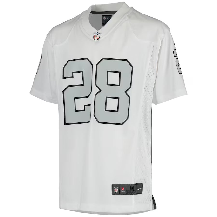 NFL Josh Jacobs Las Vegas Raiders Nike Youth Color Rush Game Jersey - White