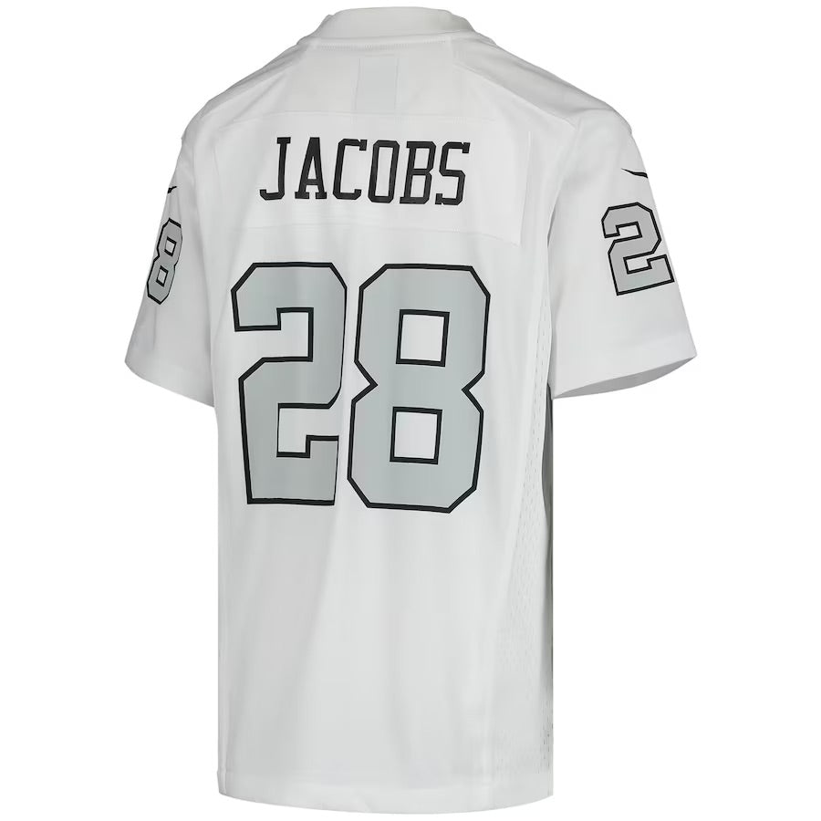 NFL Josh Jacobs Las Vegas Raiders Nike Youth Color Rush Game Jersey - White