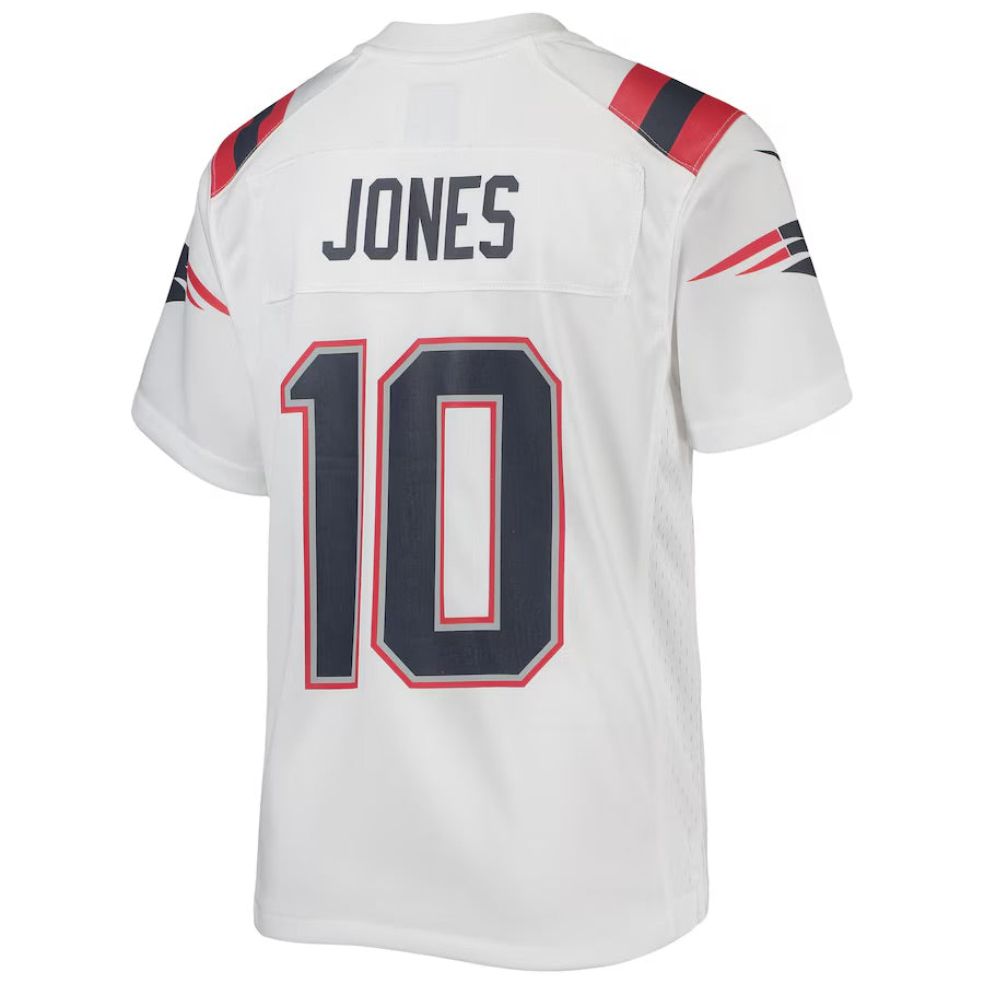 NFL Mac Jones New England Patriots Nike Youth Game Jersey - White