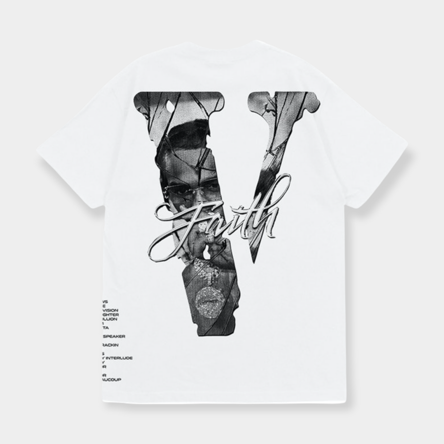 Vlone X Pop Smoke Faith King of New York T-Shirt